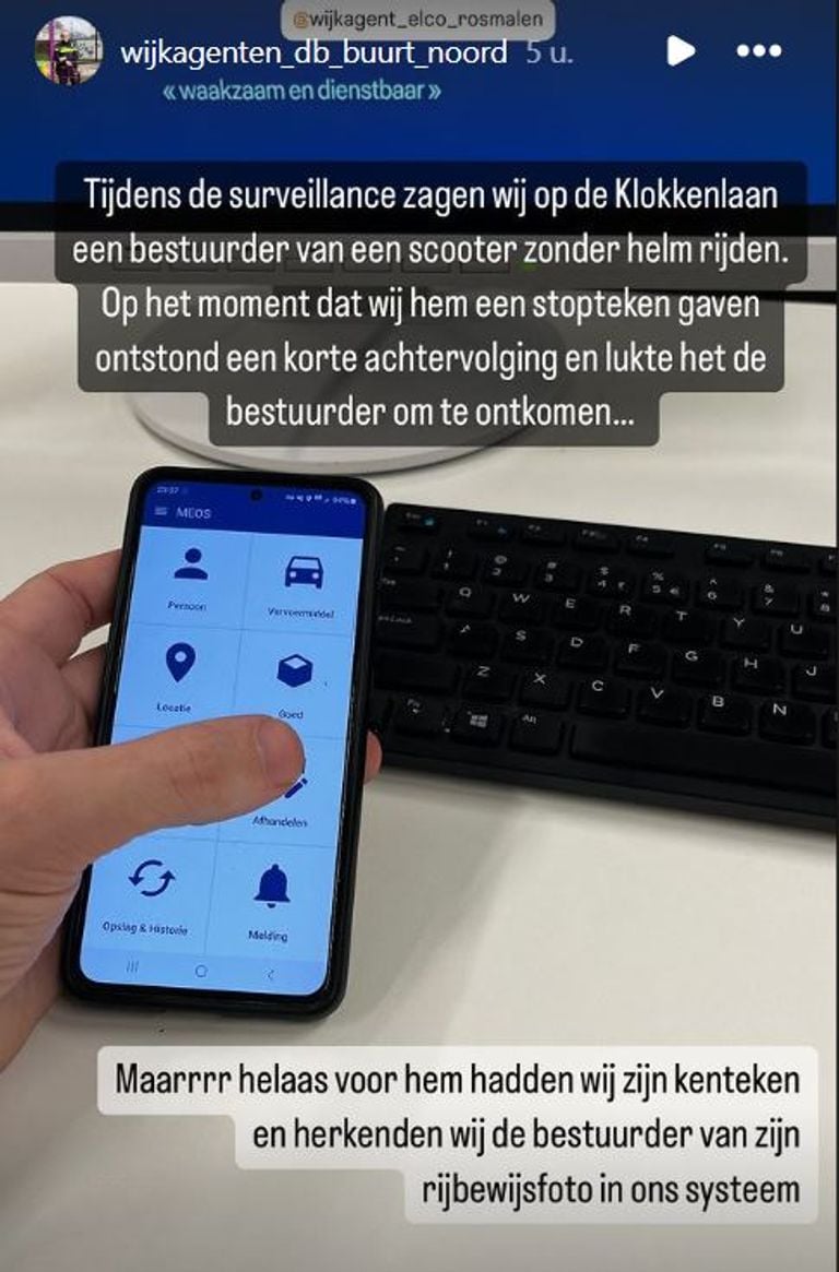 Foto: Instagram politie Den Bosch-Noord