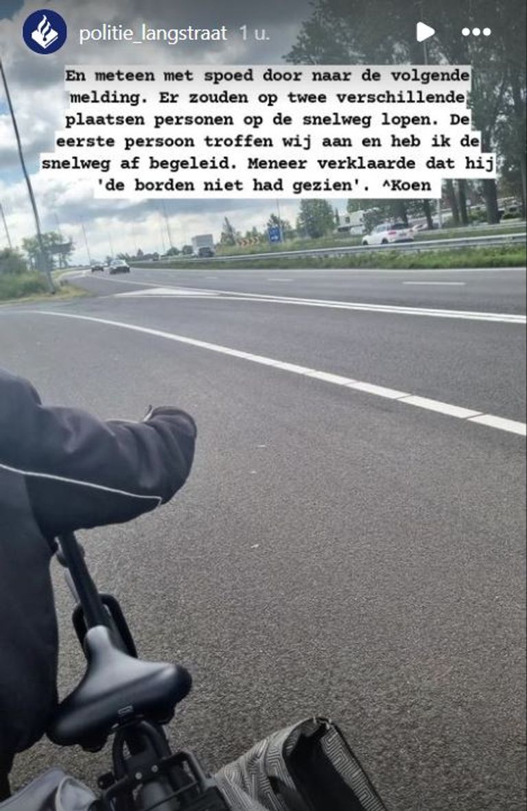 Foto: Instagram politie Langstraat