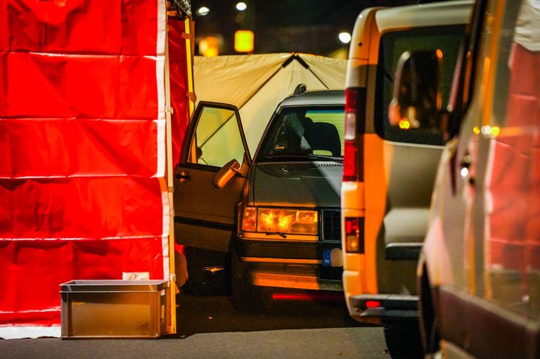 De auto die bij het ongeluk betrokken was (foto: SQ Vision).