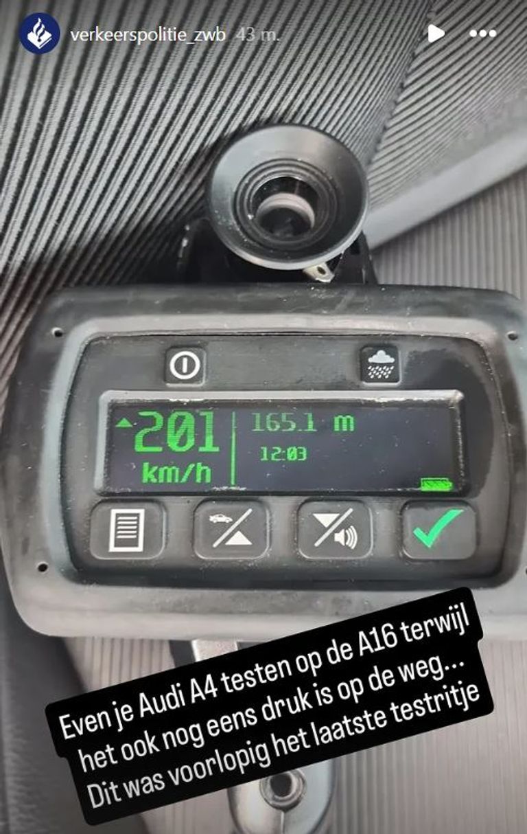 Foto: Instagram verkeerspolitie Zeeland-West-Brabant