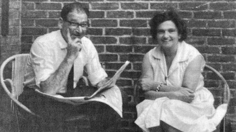 Bram en Leni, de ouders van Gerhard van de Rhoer (foto: Speelgoedmuseum Oosterhout)