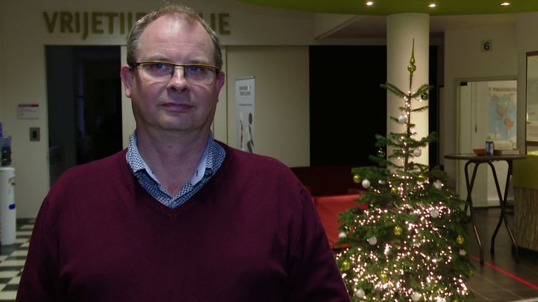 Burgemeester Gaston van Tichelt van de gemeente Essen.