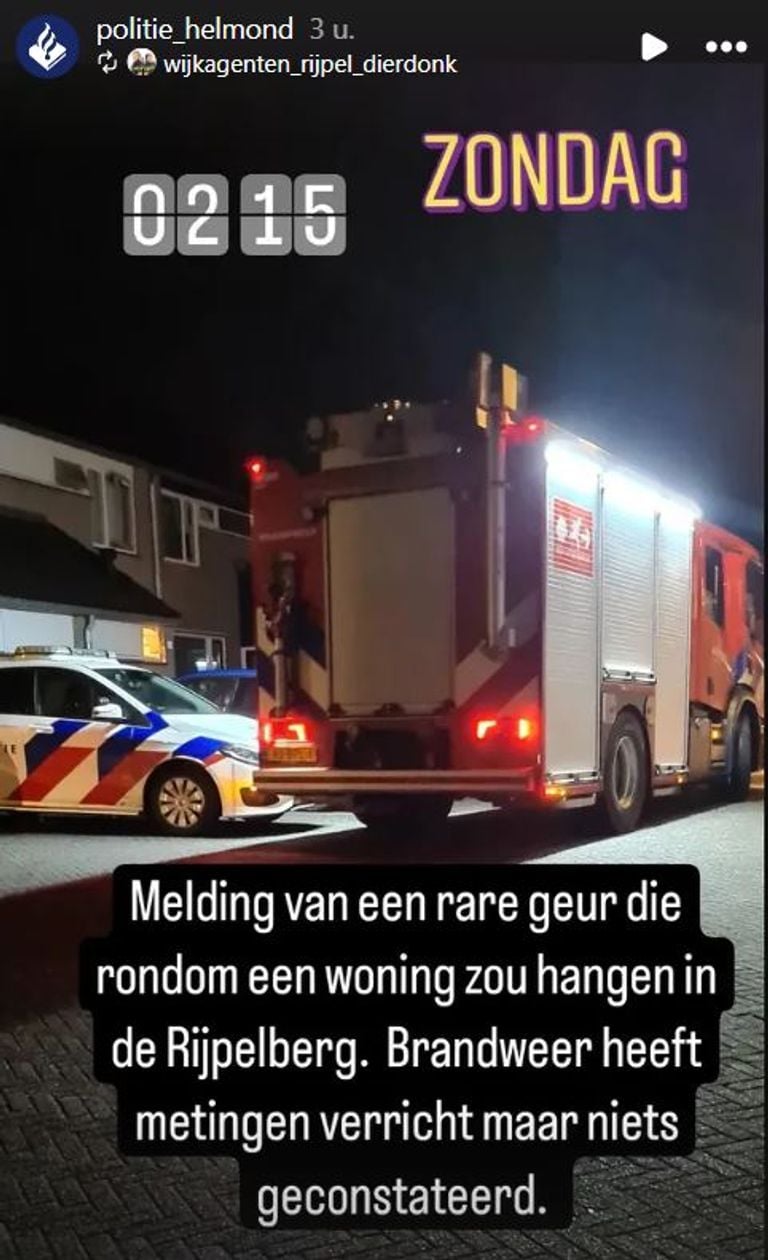 Foto: Instagram politie Helmond