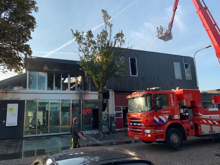 Een beeld van de schade die de brand heeft aangericht (foto: Eva de Schipper).