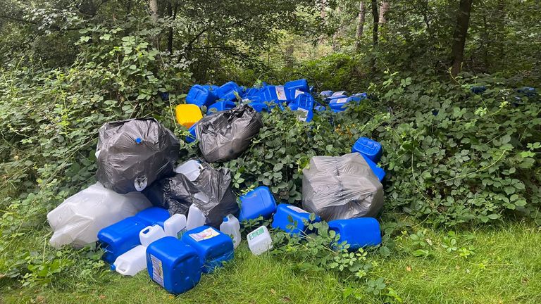 Drugsafval gedumpt in Valkenswaard