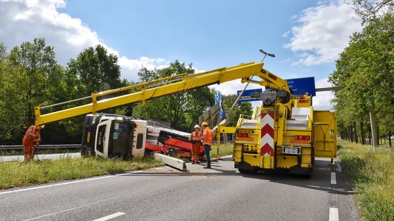 Bij het ongeval raakte niemand gewond (foto: Toby de Kort/SQ Vision).