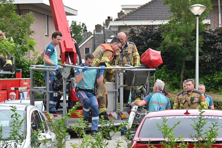 Een aantal van de vele hulpverleners die werden ingezet (foto: Perry Roovers/SQ Vision).