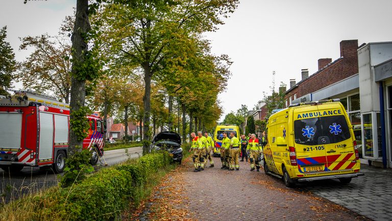 Brandweer, politie en ambulance rukten massaal uit (foto: Rico Vogels/SQ Vision Mediaprodukties).