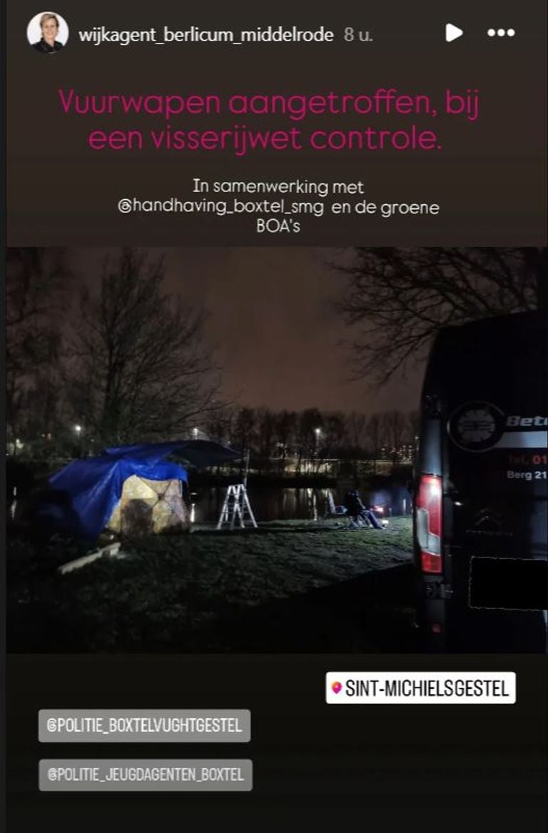 Foto: Instagram wijkagent Berlicum-Middelrode