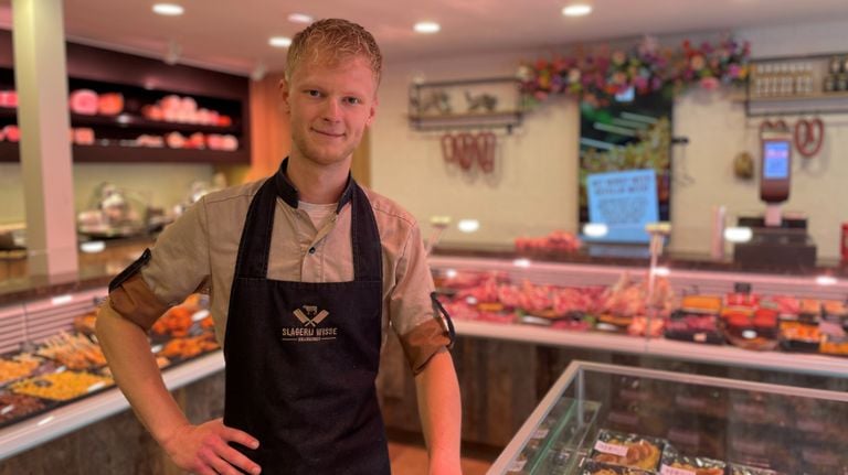 Frans vreest dat er nu ook weinig toekomst meer is voor zijn slagerij (foto: Rochelle Moes). 
