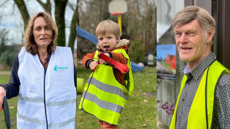 Jong en oud helpt mee Brabant schoon te maken (foto's: Jan Peels) 