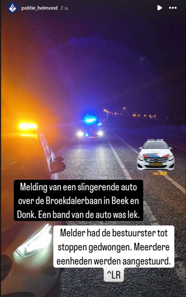 Foto: Instagram politie Helmond