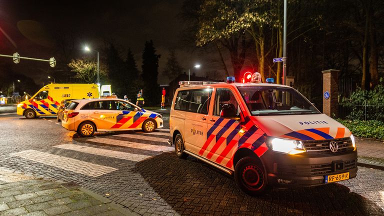 De aanrijding vond plaats op de kruising Ridderstraat met de Keiweg in Oosterhout (foto: SQ Vision).