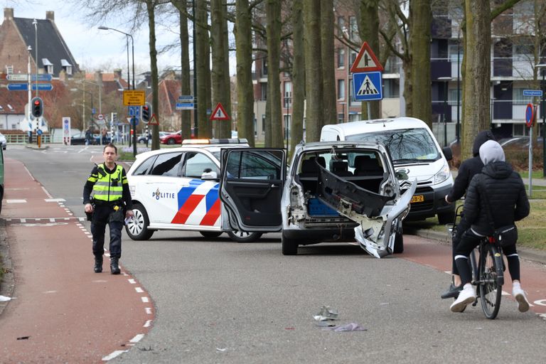 De politie was er snel bij (foto: Sander van Gils/SQ Vision Mediaprodukties).