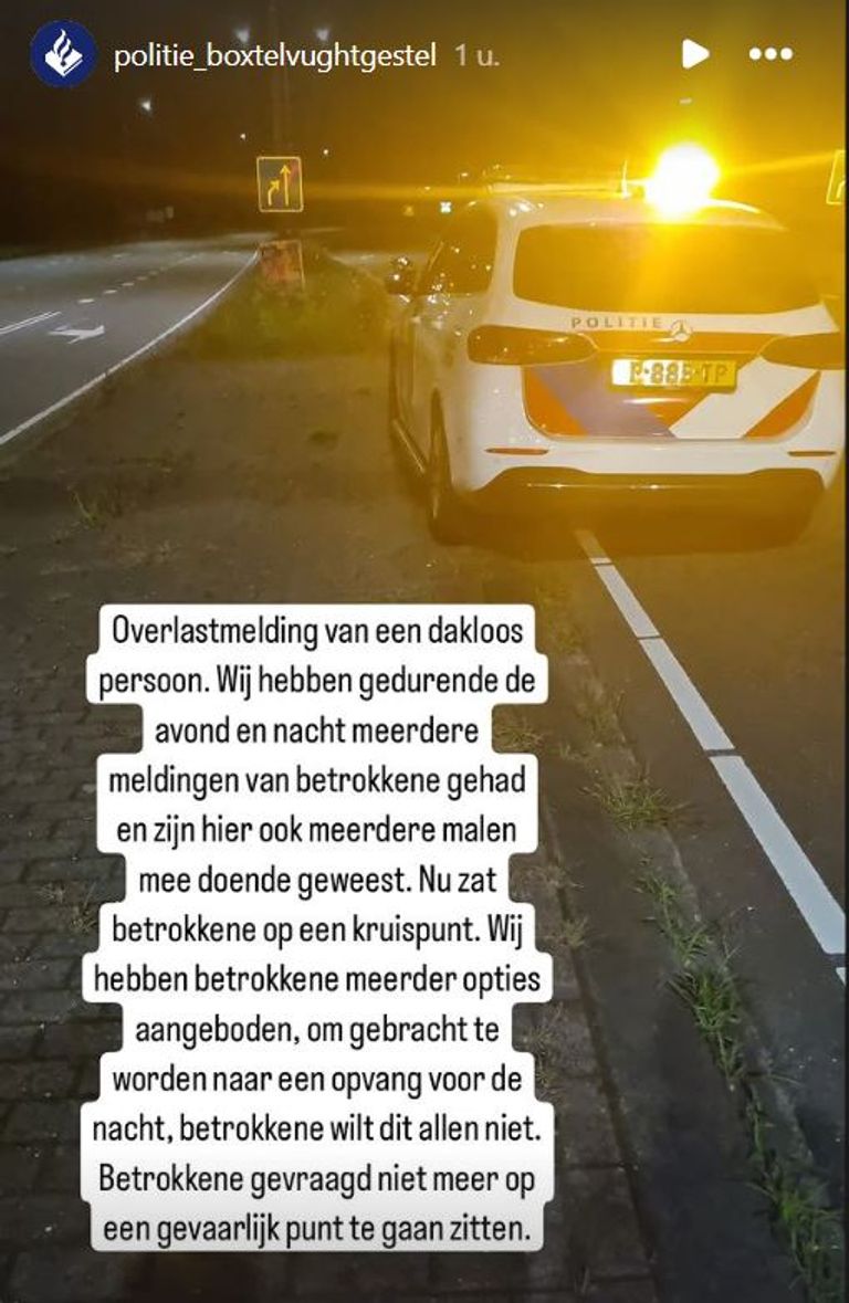 Foto: Instagram politie Boxtel-Vught-Gestel