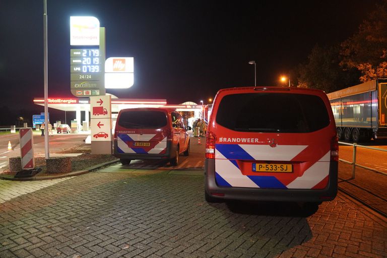 Het tankstation moest worden afgesloten (foto: WdG/SQ Vision).