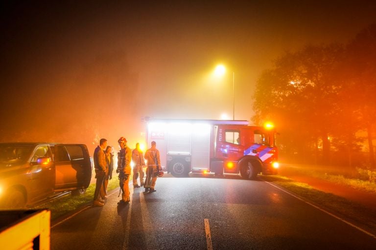 Ook de brandweer werd ingeschakeld (foto: SQ Vision).