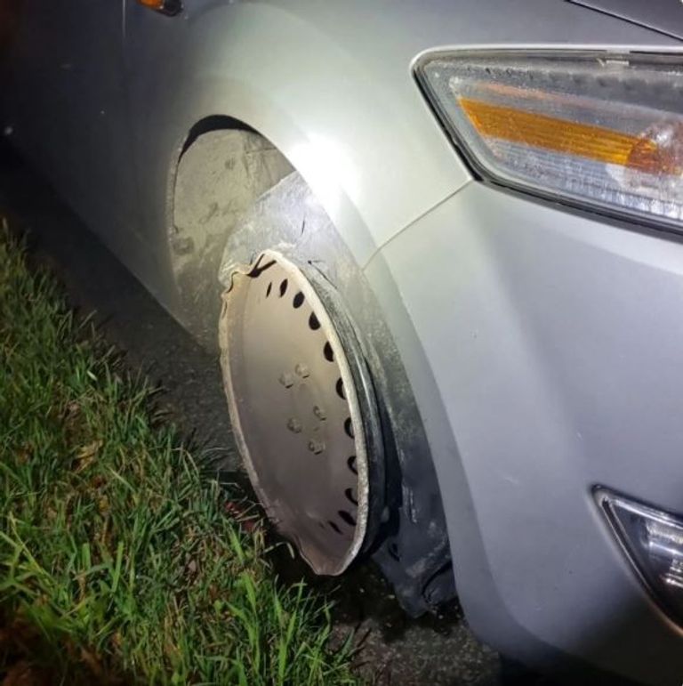 De automobilist werd gestopt op de Steenstraat in Dongen (foto: Instagram politie Langstraat).