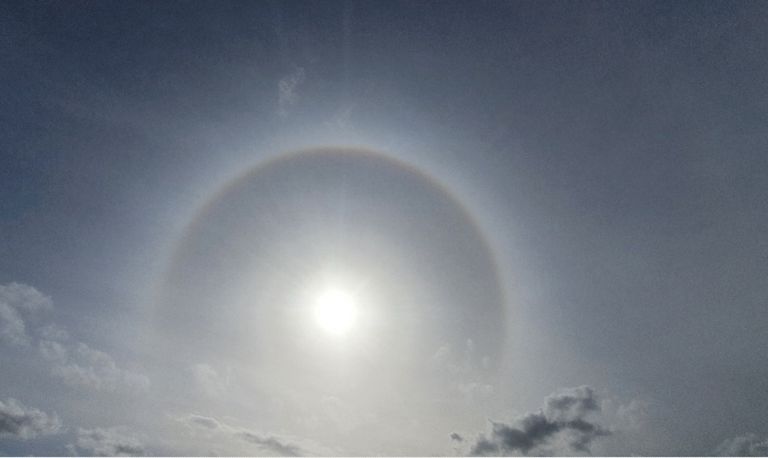 Een halo (foto: Frank Bentink).