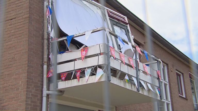 De schade aan het appartement was enorm (foto: Omroep Brabant).