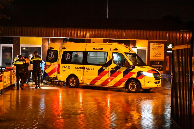 Ambulance en politie werden ingeschakeld na de melding van een vermeende aanrijding (foto: Rico Vogels/SQ Vision).