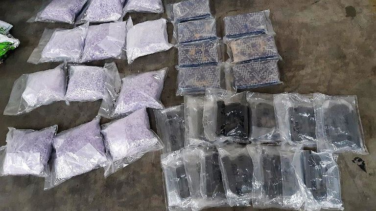 De drugs die in maart werden gevonden (archieffoto: politie).
