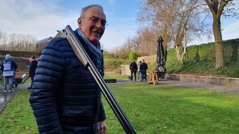 Eric Swinkels deed zes keer mee op de Spelen bij het kleiduivenschieten.