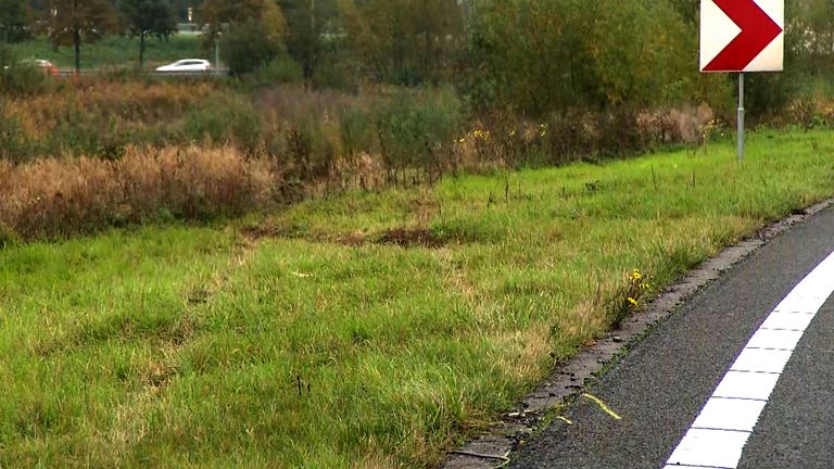 Hier raakten Sanne en Hebe van de weg. (foto: Omroep Brabant)