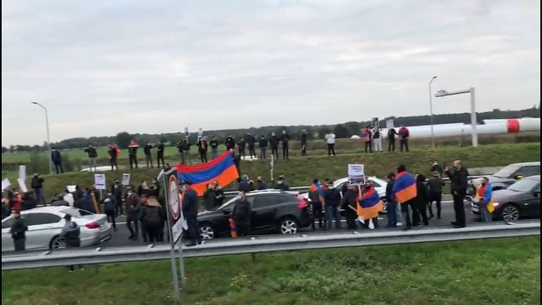 Huidige situatie op de snelweg.