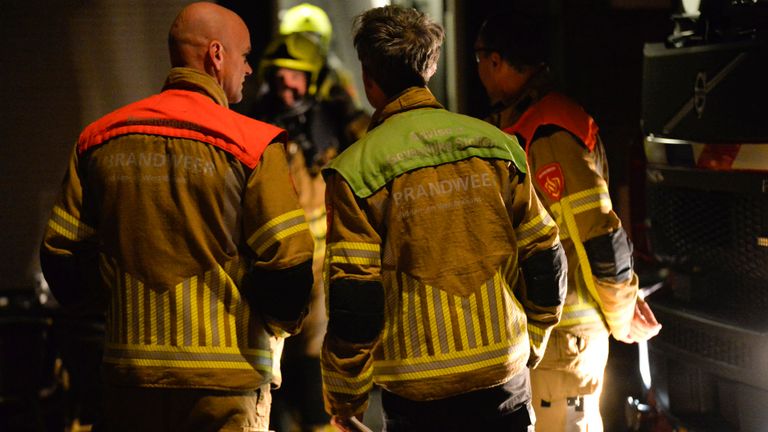 De brandweer aan de Haven in Breda (foto: Perry Roovers/SQ Vision).