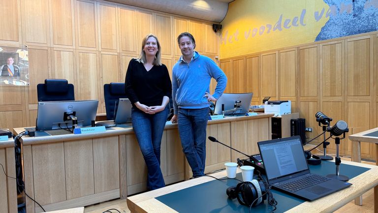 Koen Wijn met rechter Annelien Palmboom.