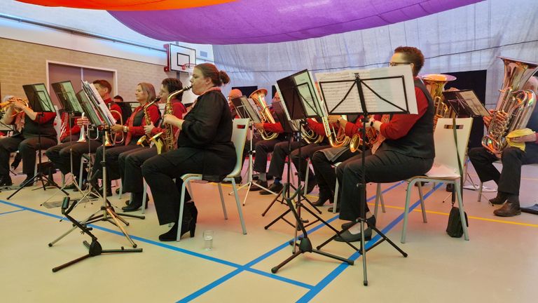 Het concert waar Gerrit zijn medaille krijgt (foto: Tom Berkers).