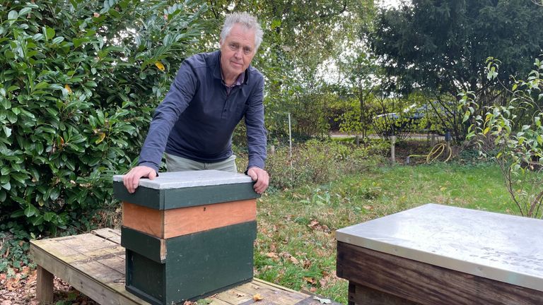 René van Blaricum ontdekte de diefstal zaterdagmorgen (foto: Imke van de Laar).