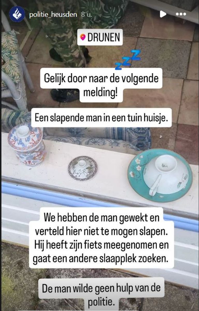 Foto: Instagram politie Heusden