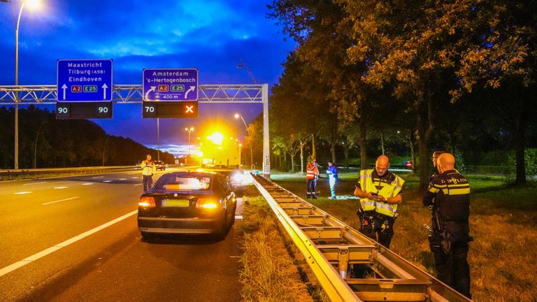 Een rijstrook moest worden afgesloten (foto: SQ Vision Mediaprodukties).