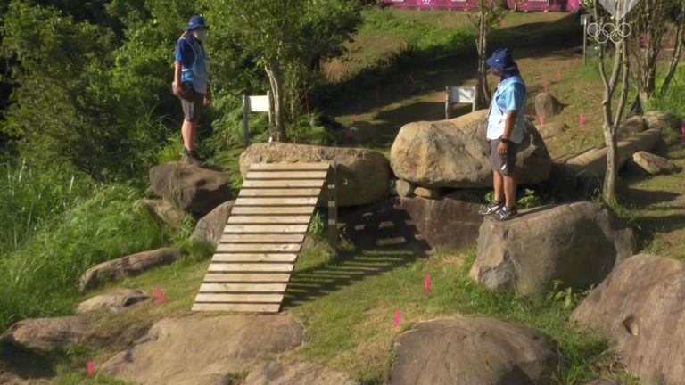 Deze plank lag er tijdens het verkennen van het parcours nog wel (bron: NOS).