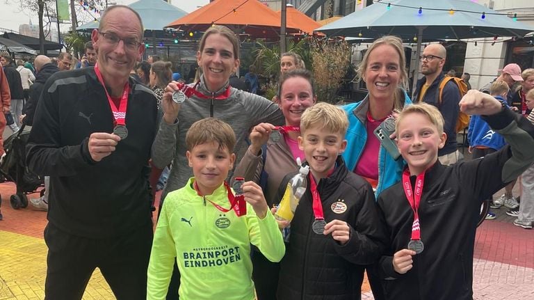 Deze sportievelingen deden mee aan de 5 kilometer.