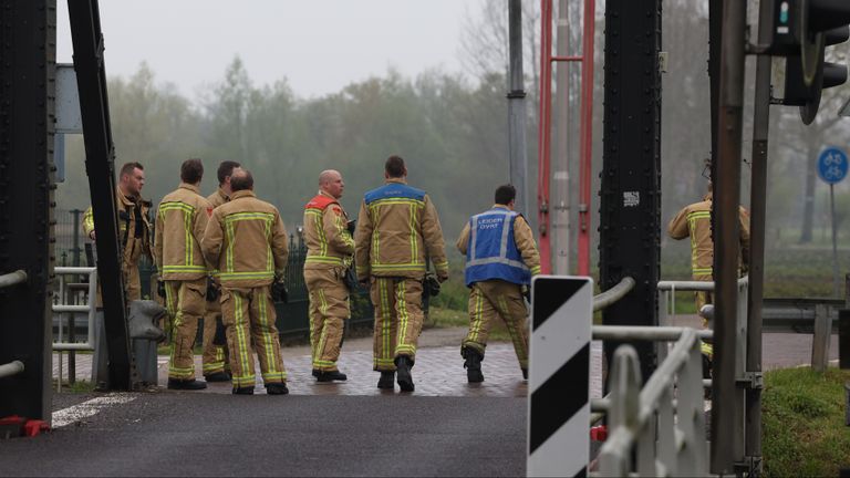 De brandweer ging uiteindelijk onverrichter zake terug naar de kazerne (foto: Sander van Gils/SQ Vision). 