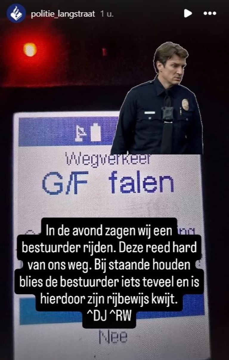 Foto: Instagram politie Langstraat