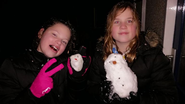 Elena en Noëlia van den Bosch uit Cuijk (foto: Johan Gijsbers).