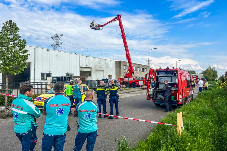 Brand in bedrijfsverzamelgebouw (foto: SQ Vision).