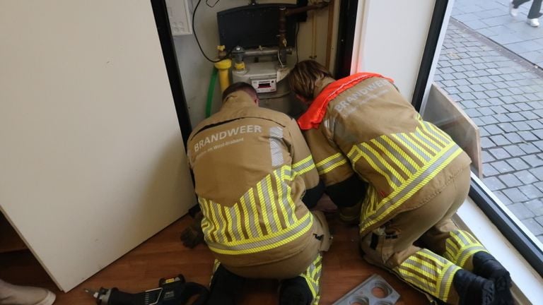 De reddingsactie van de brandweer slaagde donderdag niet (foto: Perry Roovers/SQ Vision).
