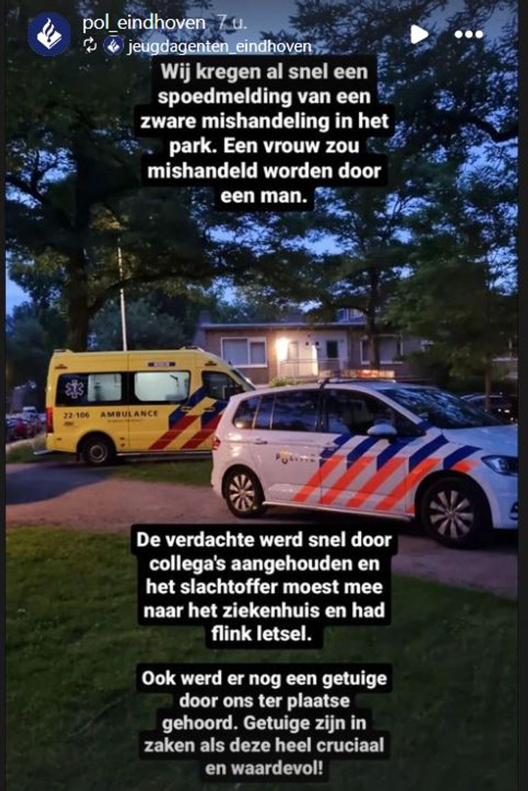 Foto: Instagram politie Eindhoven