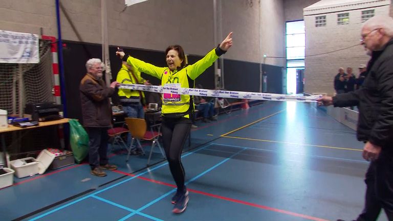 Winnaar bij de vrouwen: Jacqueline van Drongelen. 