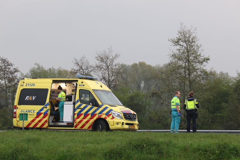 De gealarmeerde ambulance (foto: Sander Van Gils/SQ Vision Mediaprodukties).