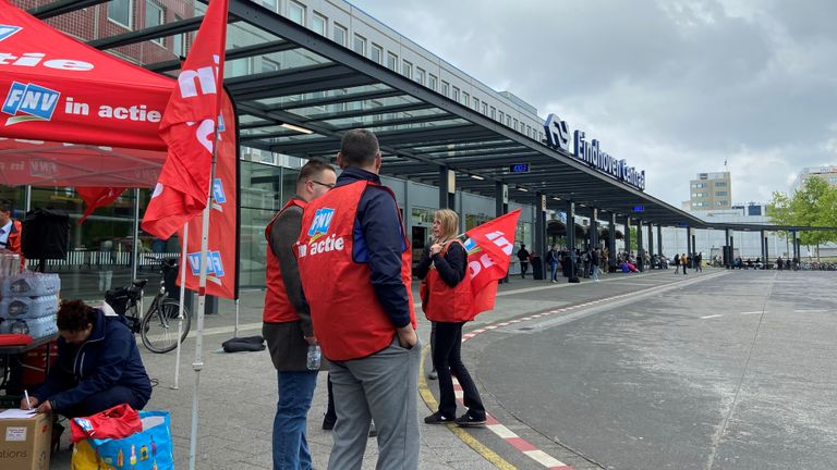 Busstaking in Eindhoven (foto: Ilse Schoenmakers). 