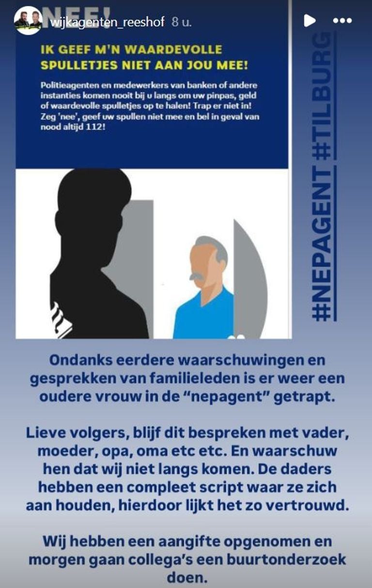 Foto: Instagram wijkagenten Reeshof