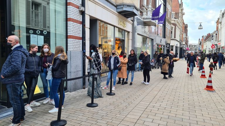 Rond halfeen valt het nog mee met de drukte (foto: Noël van Hooft)