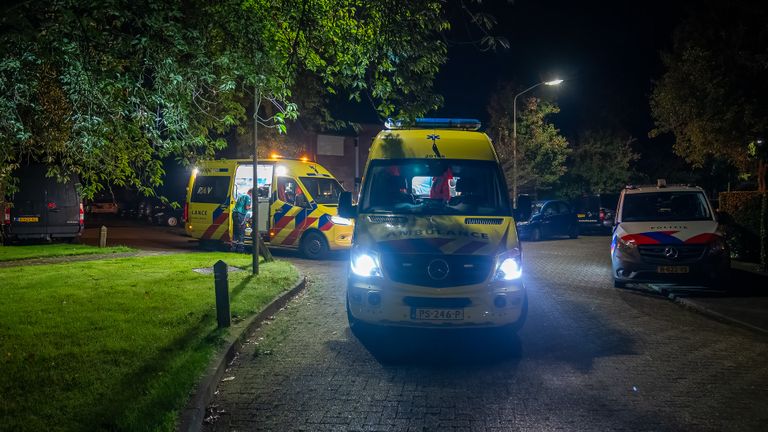 Diverse hulpdiensten kwamen naar de Luzerne in Sprang-Capelle (foto: Iwan van Dun/SQ Vision).