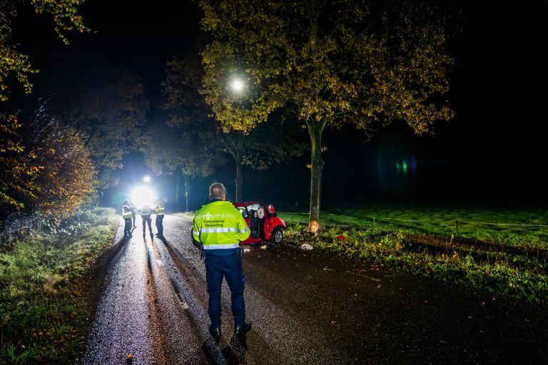 Het zou mis zijn gegaan toen de vrouw uitweek voor een slingerende automobilist uit tegenovergestelde richting (foto: Dave Hendriks/SQ Vision).